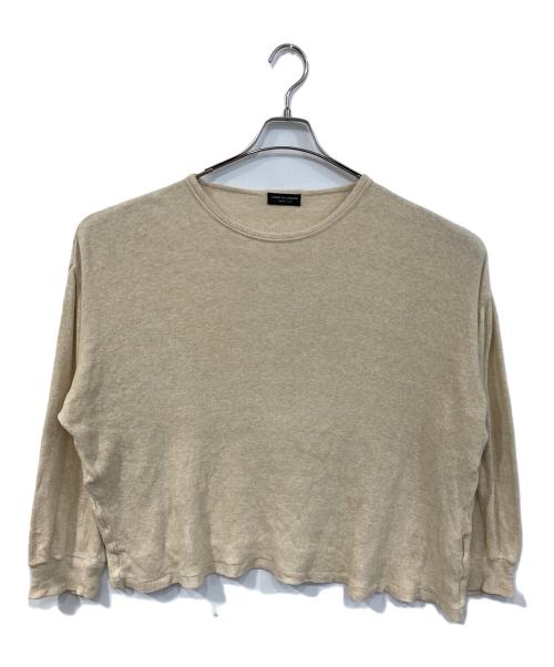 COMME des GARCONS HOMME PLUS（コムデギャルソンオムプリュス）COMME des GARCONS HOMME PLUS (コムデギャルソンオムプリュス) コットンニット アイボリー サイズ:FREEの古着・服飾アイテム