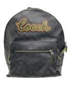 COACHコーチ）の古着「シグネチャーリュック」｜ブラック