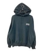 COOTIE PRODUCTIONS×Jakob Morleyクーティープロダクツ×ヤコブ モーリー）の古着「Print Sweat Hoodie (LOVE THY NEIGHBOUR)/プリント・スウェット・フーディ・ラブ・ザイ・ネイバー」｜ブラック