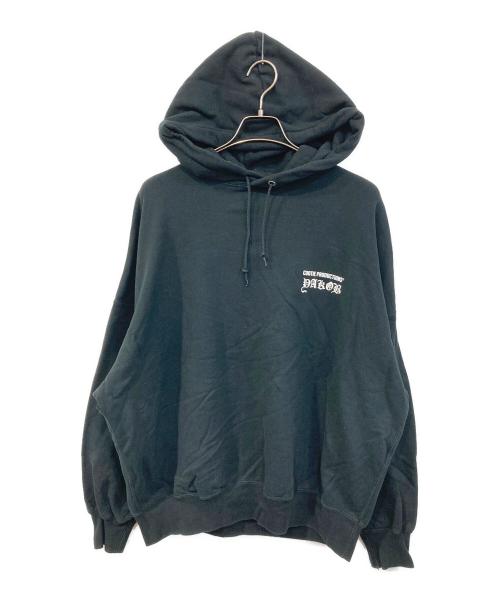 COOTIE PRODUCTIONS（クーティープロダクツ）COOTIE PRODUCTIONS Jakob Morley Print Sweat Hoodie (LOVE THY NEIGHBOUR)/プリント・スウェット・フーディ・ラブ・ザイ・ネイバー ブラック サイズ:SIZE Lの古着・服飾アイテム