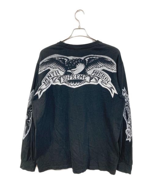 SUPREME（シュプリーム）SUPREME (シュプリーム) ANTIHERO Eagle L/S Tee/アンタイヒーロー・イーグル・ロングスリーブ・ティー ブラック サイズ:SIZE Lの古着・服飾アイテム
