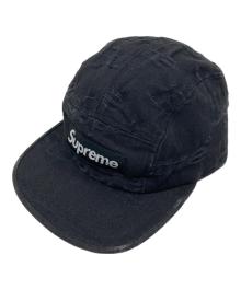 SUPREME（シュプリーム）の古着「Jacquard Logos Denim Camp Cap/シュプリーム ジャカード ロゴ デニム キャンプ キャップ」｜ブラック