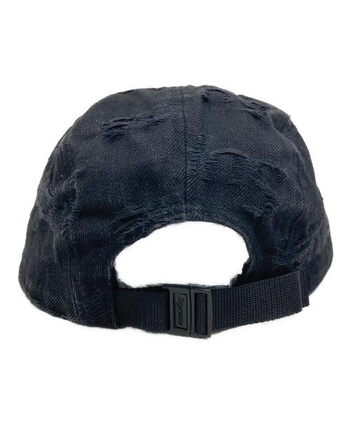 SUPREME（シュプリーム）SUPREME (シュプリーム) Jacquard Logos Denim Camp Cap/シュプリーム ジャカード ロゴ デニム キャンプ キャップ ブラックの古着・服飾アイテム