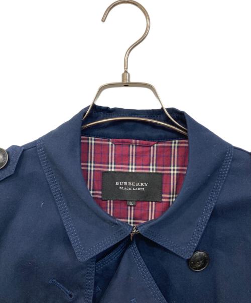 BURBERRY BLACK LABEL（バーバリーブラックレーベル）BURBERRY BLACK LABEL (バーバリーブラックレーベル) トレンチコート ネイビー サイズ:SIZE LLの古着・服飾アイテム