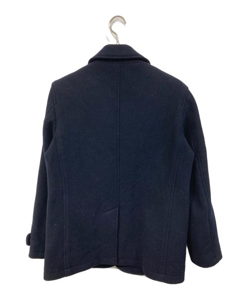SHIPS any（シップスエニィ）SHIPS any (シップスエニィ) PURE WOOL MELTON/ピュア ウール メルトン　 シングル Pコート ネイビー サイズ:SIZE Mの古着・服飾アイテム