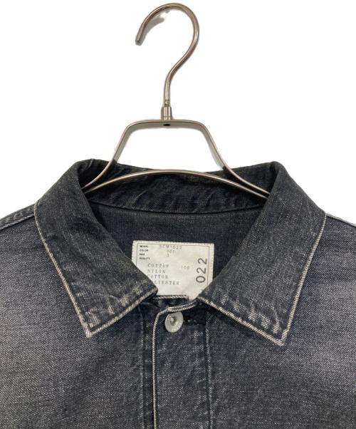 sacai（サカイ）sacai (サカイ) Denim × MA-1 Jacket/デニム・エムエーワン・ジャケット ブラック サイズ:SIZE 3の古着・服飾アイテム