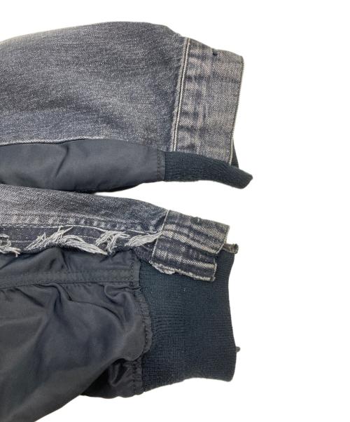 sacai（サカイ）sacai (サカイ) Denim × MA-1 Jacket/デニム・エムエーワン・ジャケット ブラック サイズ:SIZE 3の古着・服飾アイテム