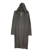 RICK OWENSリックオウエンス）の古着「カシミヤ ベルテッド ロング カーディガン」｜ブラウン