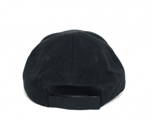 BALENCIAGA（バレンシアガ）BALENCIAGA (バレンシアガ) HAT LOGO VISOR CAP ブラック サイズ:Lの古着・服飾アイテム