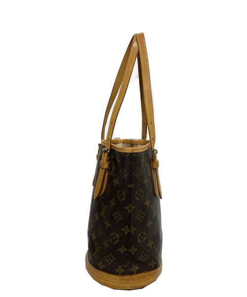 LOUIS VUITTON（ルイ ヴィトン）LOUIS VUITTON (ルイヴィトン) プチ・バケットトートバック ブラウン モノグラム M42238 DK0191の古着・服飾アイテム