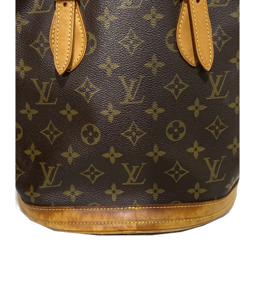 LOUIS VUITTON（ルイ ヴィトン）LOUIS VUITTON (ルイヴィトン) プチ・バケットトートバック ブラウン モノグラム M42238 DK0191の古着・服飾アイテム