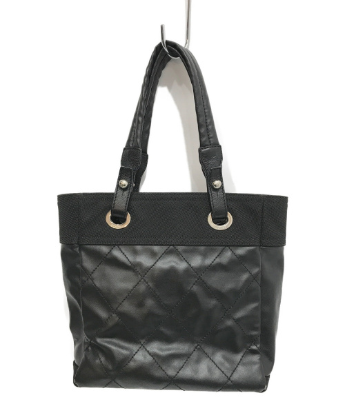 CHANEL（シャネル）CHANEL (シャネル) トートバッグ ブラック パリビアリッツ 13043859の古着・服飾アイテム