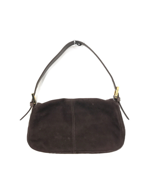 FENDI（フェンディ）FENDI (フェンディ) スウェードショルダーバッグ ブラウン マンマバケットの古着・服飾アイテム