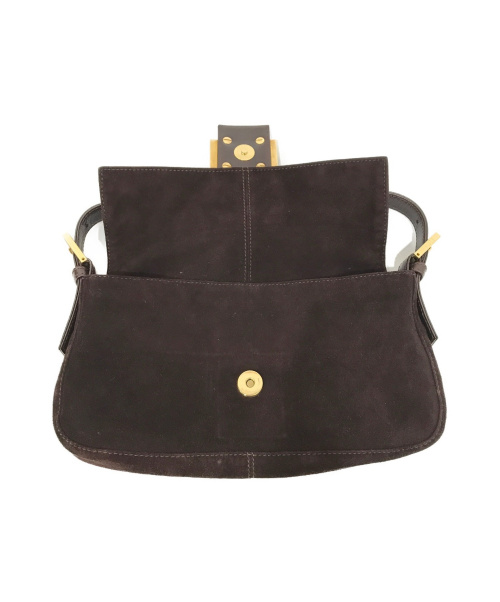 FENDI（フェンディ）FENDI (フェンディ) スウェードショルダーバッグ ブラウン マンマバケットの古着・服飾アイテム