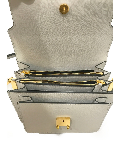 MARNI（マルニ）MARNI (マルニ) TRUNK SHOULDER BAG グレー TRUNKの古着・服飾アイテム