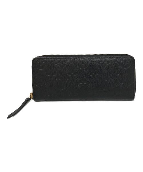LOUIS VUITTON（ルイ ヴィトン）LOUIS VUITTON (ルイ ヴィトン) ラウンドファスナー長財布 ブラックの古着・服飾アイテム