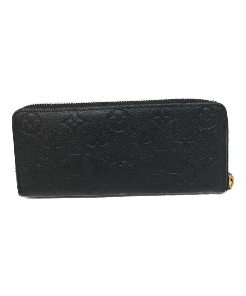 LOUIS VUITTON（ルイ ヴィトン）LOUIS VUITTON (ルイ ヴィトン) ラウンドファスナー長財布 ブラックの古着・服飾アイテム