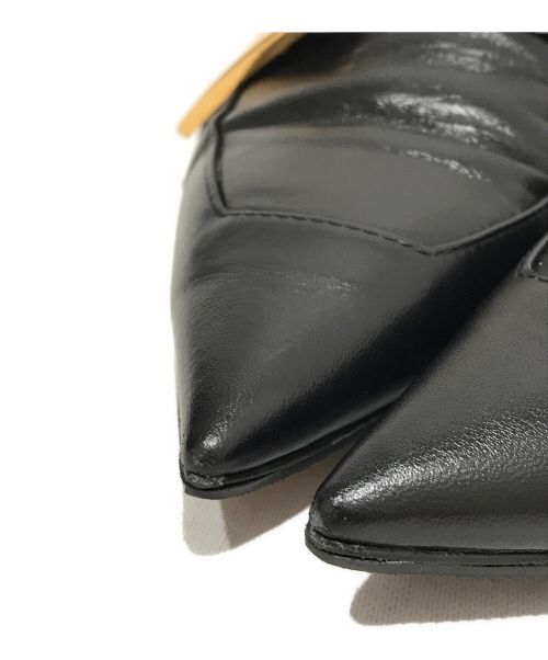 JIL SANDER（ジルサンダー）JIL SANDER (ジルサンダー) タッチストラップレザーローファー ブラック サイズ:35の古着・服飾アイテム