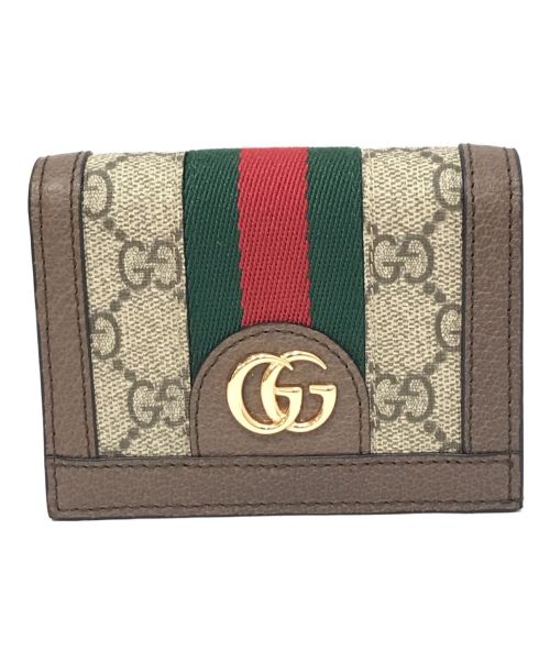 GUCCI（グッチ）GUCCI (グッチ) コンパクトウォレット ベージュの古着・服飾アイテム