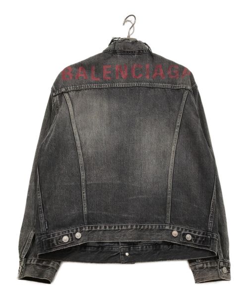 BALENCIAGA（バレンシアガ）BALENCIAGA (バレンシアガ) オーバーサイズデニムジャケット グレー サイズ:Sの古着・服飾アイテム