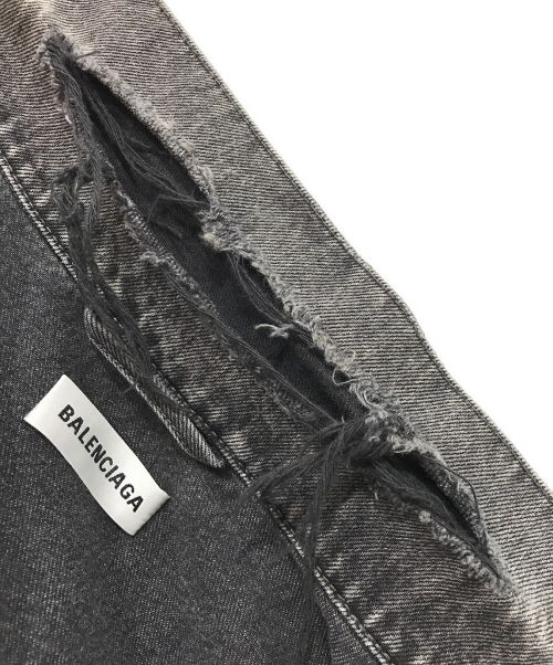 BALENCIAGA（バレンシアガ）BALENCIAGA (バレンシアガ) オーバーサイズデニムジャケット グレー サイズ:Sの古着・服飾アイテム