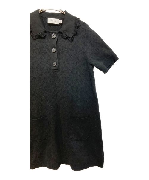 COACH（コーチ）COACH (コーチ) シグネチャー ニット ドレス ブラック サイズ:Sの古着・服飾アイテム
