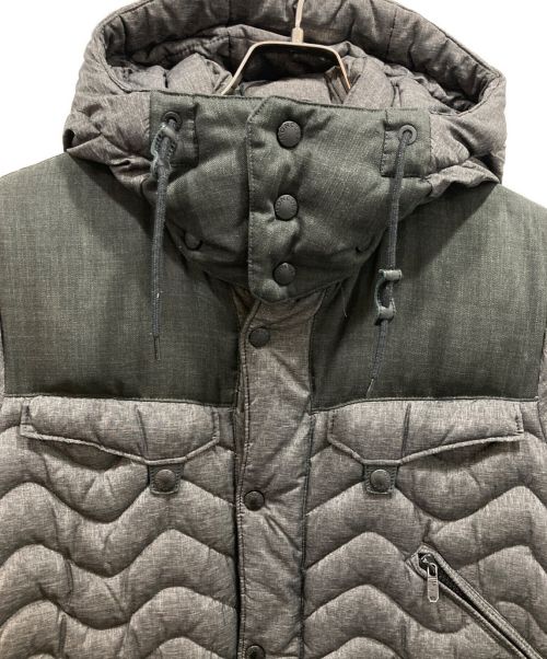 MONCLER（モンクレール）MONCLER (モンクレール) WHITE MOUNTAINEERING (ホワイトマウンテ二アニング) LANCASTERダウンジャケット グレー サイズ:1の古着・服飾アイテム