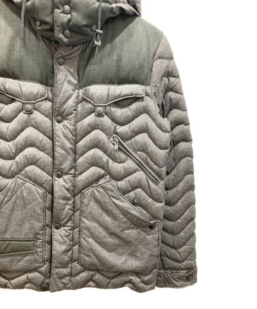 MONCLER（モンクレール）MONCLER (モンクレール) WHITE MOUNTAINEERING (ホワイトマウンテ二アニング) LANCASTERダウンジャケット グレー サイズ:1の古着・服飾アイテム