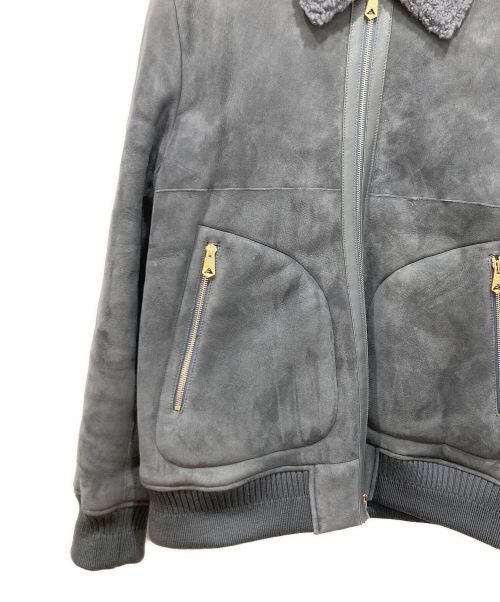 PAUL SMITH（ポールスミス）PAUL SMITH (ポールスミス) ムートンコート グレー サイズ:Mの古着・服飾アイテム