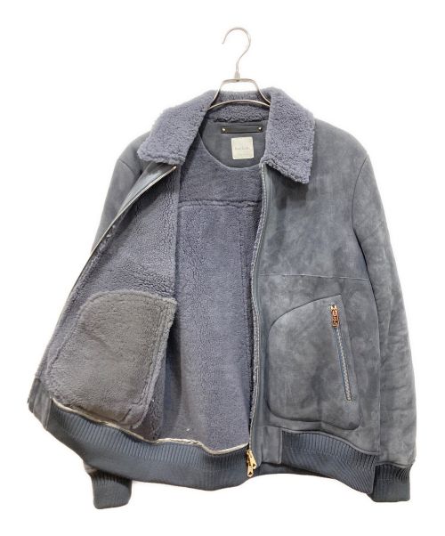 PAUL SMITH（ポールスミス）PAUL SMITH (ポールスミス) ムートンコート グレー サイズ:Mの古着・服飾アイテム