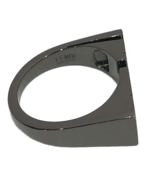 FENDI（フェンディ）FENDI (フェンディ) レタリングリング ブラック サイズ:Mの古着・服飾アイテム