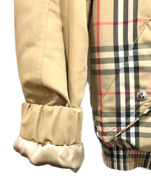 BURBERRY（バーバリー）BURBERRY (バーバリー) チェックボンバージャケット ベージュ サイズ:UK6の古着・服飾アイテム