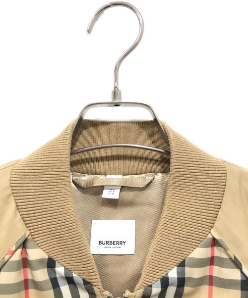BURBERRY（バーバリー）BURBERRY (バーバリー) チェックボンバージャケット ベージュ サイズ:UK6の古着・服飾アイテム