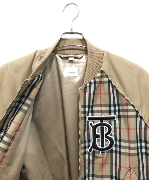 BURBERRY（バーバリー）BURBERRY (バーバリー) チェックボンバージャケット ベージュ サイズ:UK6の古着・服飾アイテム