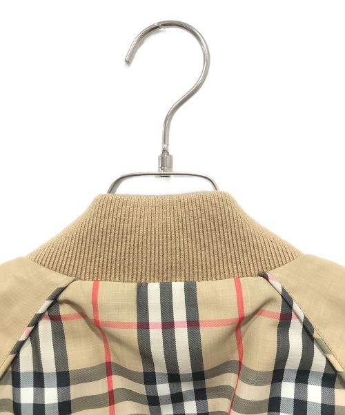 BURBERRY（バーバリー）BURBERRY (バーバリー) チェックボンバージャケット ベージュ サイズ:UK6の古着・服飾アイテム