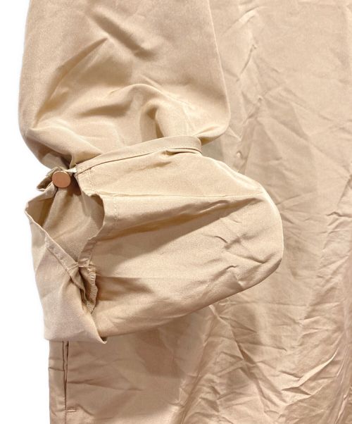 l’heritage martinique（レリタージュ マルティニーク）l’heritage martinique (レリタージュ マルティニーク) メモリータッチグログランサックドレス キャメル サイズ:1 未使用品の古着・服飾アイテム