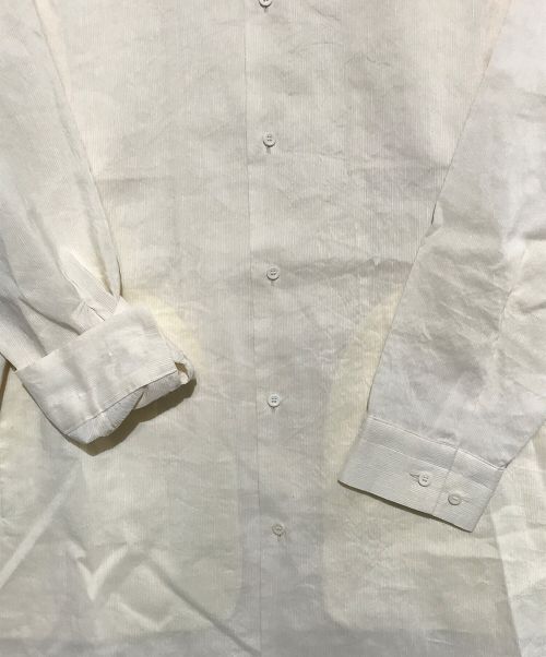 ONE GRAVITY（ワングラヴィティ）ONE GRAVITY (ワングラヴィティ) ロングオーバーレイヤーバンドカラーシャツ ベージュ サイズ:Sの古着・服飾アイテム