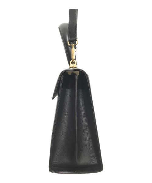 Salvatore Ferragamo（サルヴァトーレ フェラガモ）Salvatore Ferragamo (サルヴァトーレ フェラガモ) ガンチーニ2WAYショルダーバッグ ブラックの古着・服飾アイテム