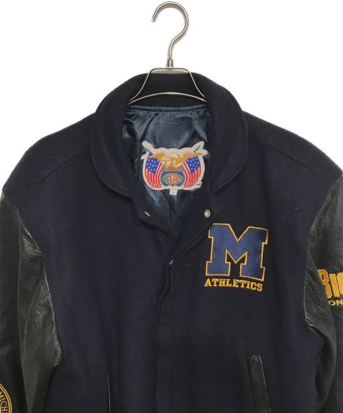 JEFF HAMILTON（ジェフハミルトン）JEFF HAMILTON (ジェフハミルトン) スタジャン ネイビー サイズ:Lの古着・服飾アイテム