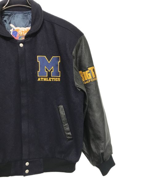 JEFF HAMILTON（ジェフハミルトン）JEFF HAMILTON (ジェフハミルトン) スタジャン ネイビー サイズ:Lの古着・服飾アイテム