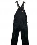CarHarttカーハート）の古着「ダブルニー オーバーオール」｜ブラック