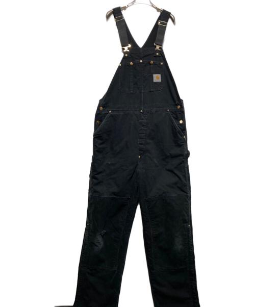 CarHartt（カーハート）CarHartt (カーハート) ダブルニー オーバーオール ブラック サイズ:40の古着・服飾アイテム