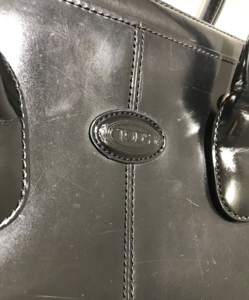 TOD'S（トッズ）TOD'S (トッズ) 2WAYトートバッグ ブラックの古着・服飾アイテム
