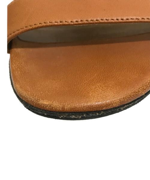 HERMES（エルメス）HERMES (エルメス) オープントゥヒールパンプス ブラウン サイズ:35の古着・服飾アイテム