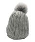 MONCLER (モンクレール) ボンボンニットキャップ グレー：14000円