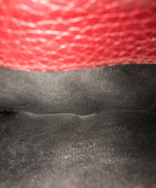 GUCCI（グッチ）GUCCI (グッチ) GGマーモント二つ折り財布 レッドの古着・服飾アイテム