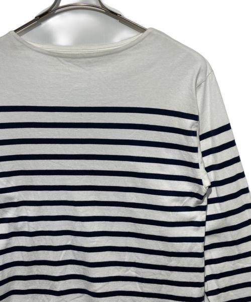 CIOTA（シオタ）CIOTA (シオタ) スビンコットンボーダーカットソー ホワイト サイズ:5の古着・服飾アイテム