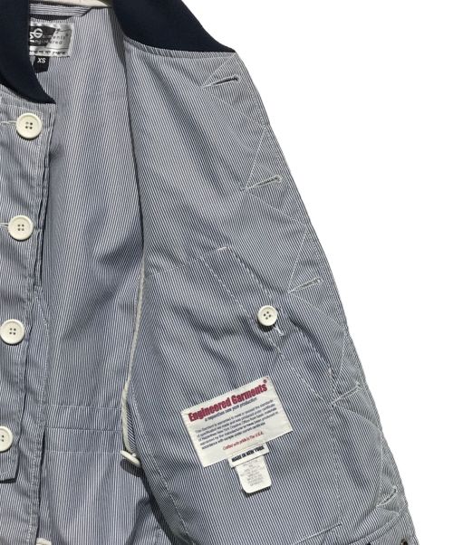 Engineered Garments（エンジニアドガーメンツ）Engineered Garments (エンジニアド ガーメンツ) ストライプフライトジャケット ブルー サイズ:XSの古着・服飾アイテム