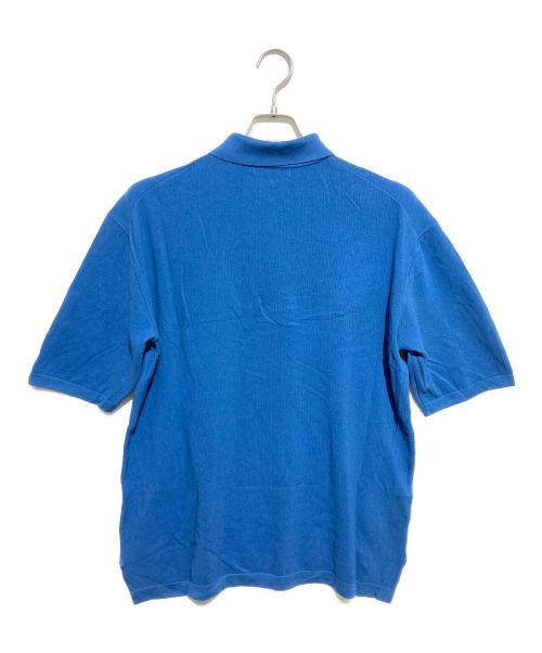 KAPTAIN SUNSHINE（キャプテンサンシャイン）KAPTAIN SUNSHINE (キャプテンサンシャイン) ニットポロシャツ ブルー サイズ:Lの古着・服飾アイテム