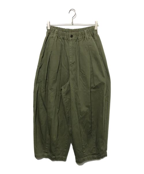 HARVESTY（ハーベスティー）HARVESTY (ハーベスティー) CIRCUS PANTS オリーブ サイズ:1の古着・服飾アイテム